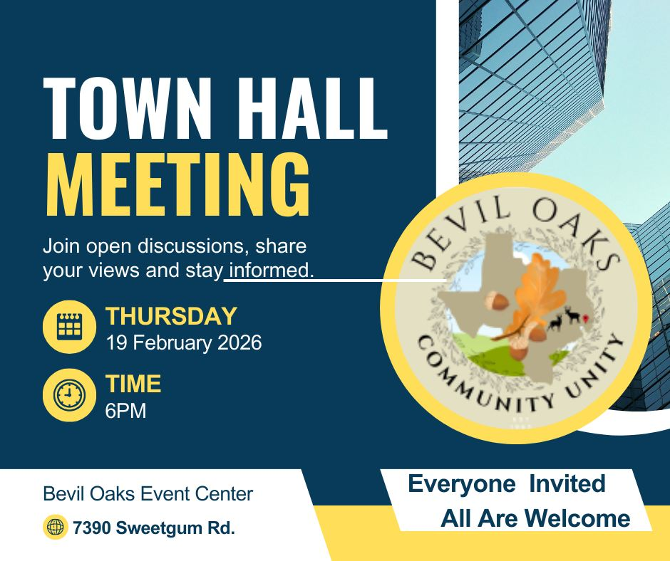 Town Hall Meeting Flyer